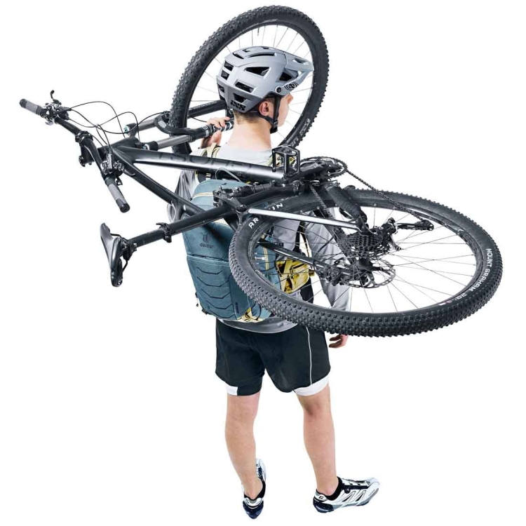 Plecak rowerowy z protektorem Deuter Attack 20 - Atlantic Desert