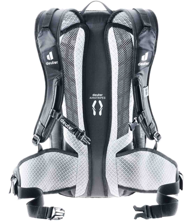 Lekki plecak rowerowy z protektorem Deuter Flyt 14 - Graphite Black