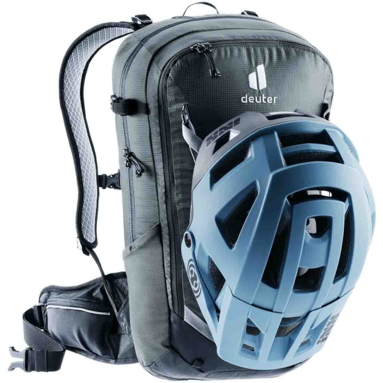 Lekki plecak rowerowy z protektorem Deuter Flyt 14 - Graphite Black