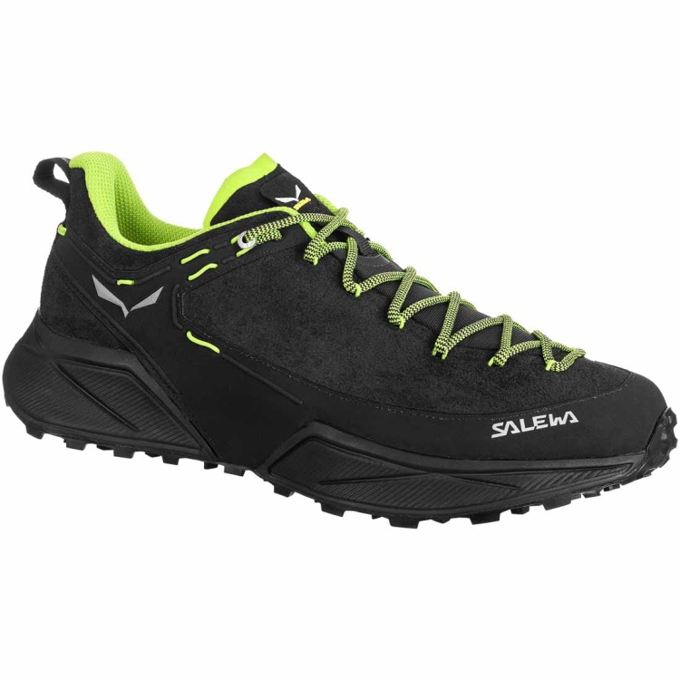 Męskie buty hakingowe Salewa Dropline Leather MS - Black/Pale Frog