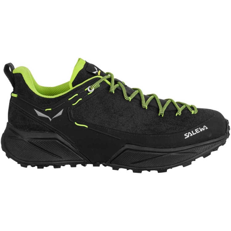 Męskie buty hakingowe Salewa Dropline Leather MS - Black/Pale Frog