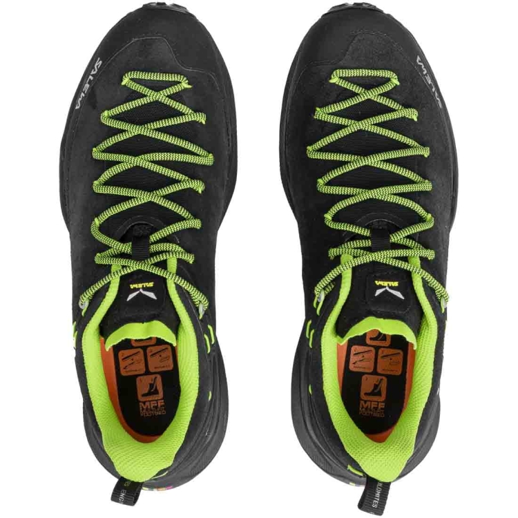 Męskie buty hakingowe Salewa Dropline Leather MS - Black/Pale Frog