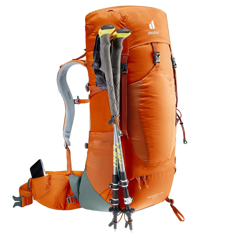 Lekki plecak turystyczny Deuter Aircontact Lite 40+10 - Chestnut-Teal