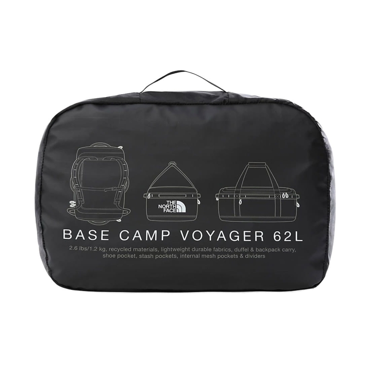 Torba podróżna The North Face Base Camp Voyager 62L - TNF Black-TNF White