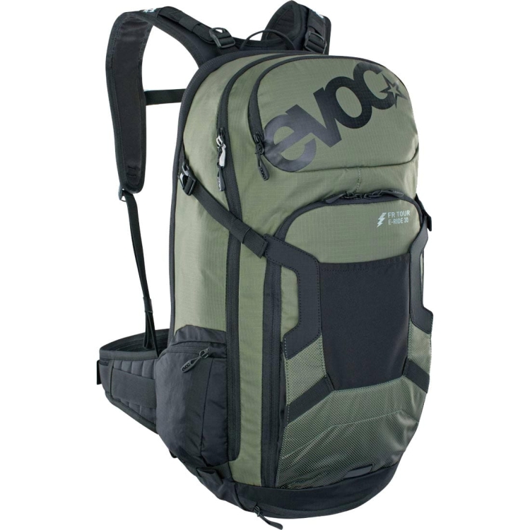 Plecak rowerowy z protektorem Evoc FR Tour E-RIDE 30 - Dark Olive-Black M/L