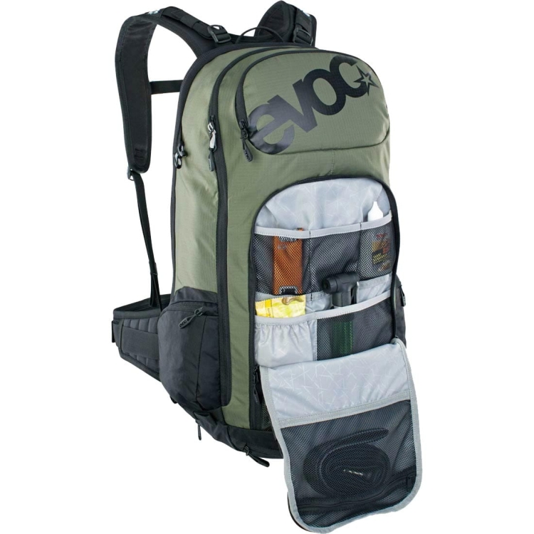 Plecak rowerowy z protektorem Evoc FR Tour E-RIDE 30 - Dark Olive-Black M/L