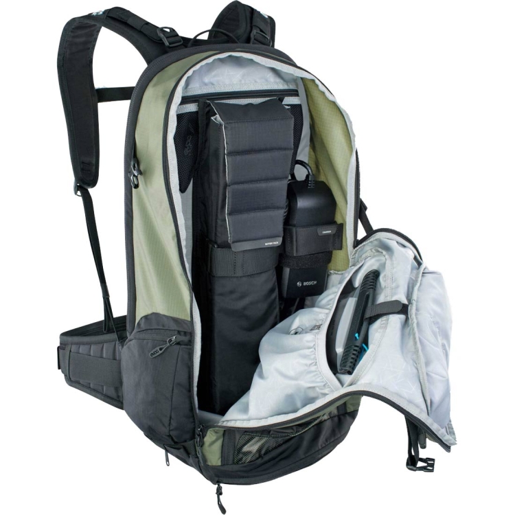 Plecak rowerowy z protektorem Evoc FR Tour E-RIDE 30 - Dark Olive-Black M/L