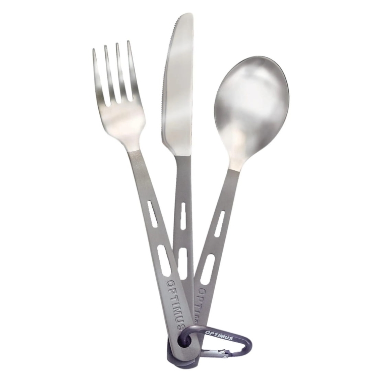 Tytanowe sztućce OPTIMUS Titanium 3-Piece Cutlery Set