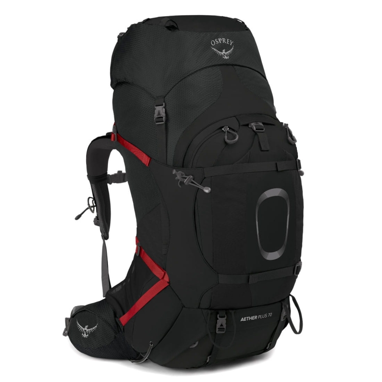 Turystyczny plecak męski Osprey Aether Plus 70 L/XL - Black
