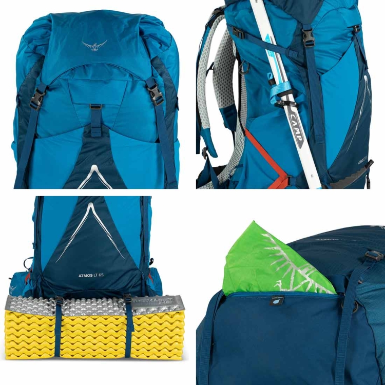 Trekingowy plecak męski Osprey Atmos AG LT 65 S/M - Black
