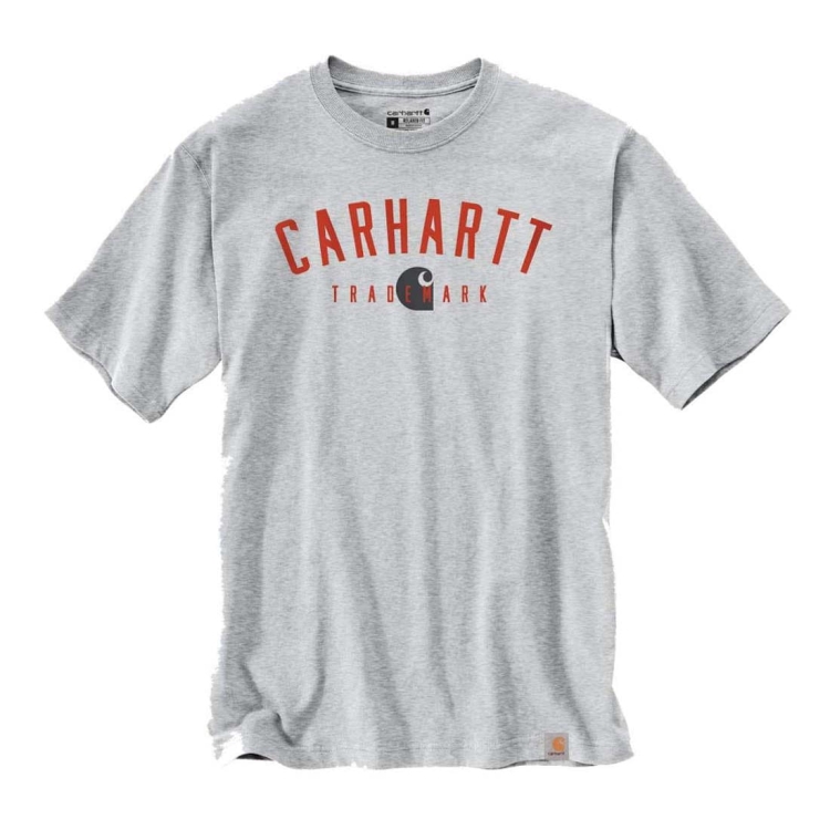 Koszulka Carhartt Heavyweight Trademark Graphic T-Shirt - Heather Grey