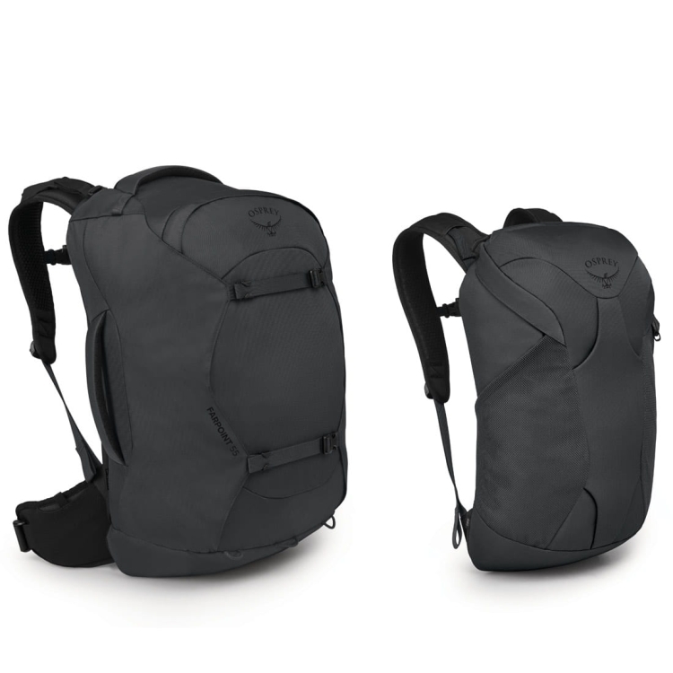 Plecak podróżny Osprey Farpoint 55 – Tunnel Vision Grey