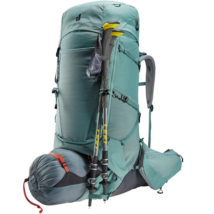 Damski plecak turystyczny Deuter Aircontact Core 55+10 SL - Jade Graphite