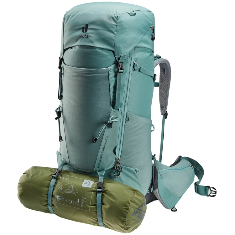 Damski plecak turystyczny Deuter Aircontact Core 55+10 SL - Jade Graphite