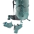 Damski plecak turystyczny Deuter Aircontact Core 55+10 SL - Jade Graphite