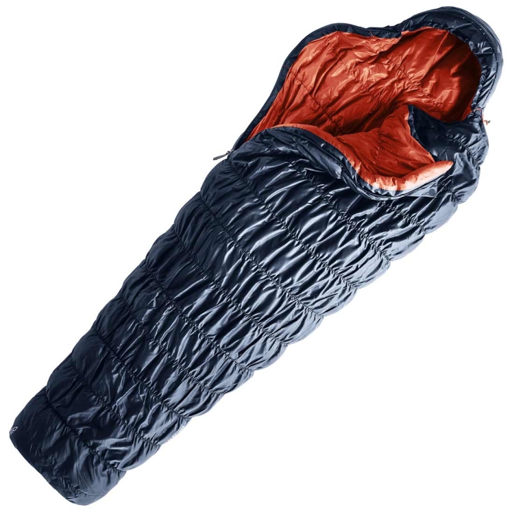 Damski śpiwór dwusezonowy Deuter Exosphere 0° SL - Prawy Ink-Redwood