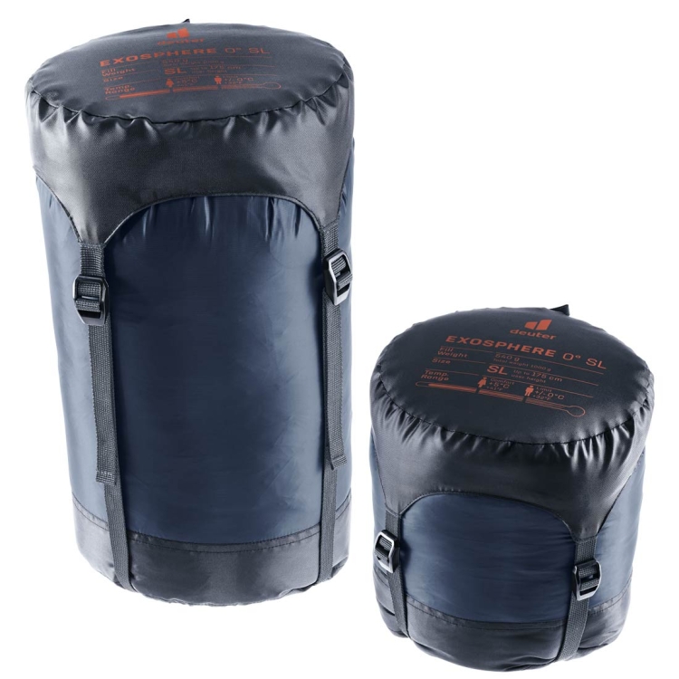 Damski śpiwór dwusezonowy Deuter Exosphere 0° SL - Prawy Ink-Redwood