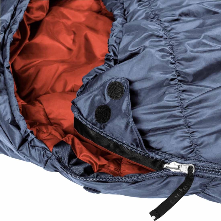 Damski śpiwór dwusezonowy Deuter Exosphere 0° SL - Prawy Ink-Redwood