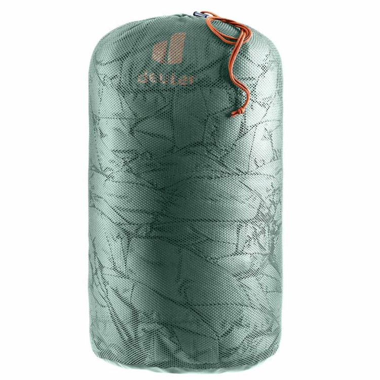 Śpiwór dla wysokich Deuter Exosphere +4° LONG - Lewy Sage-Paprika