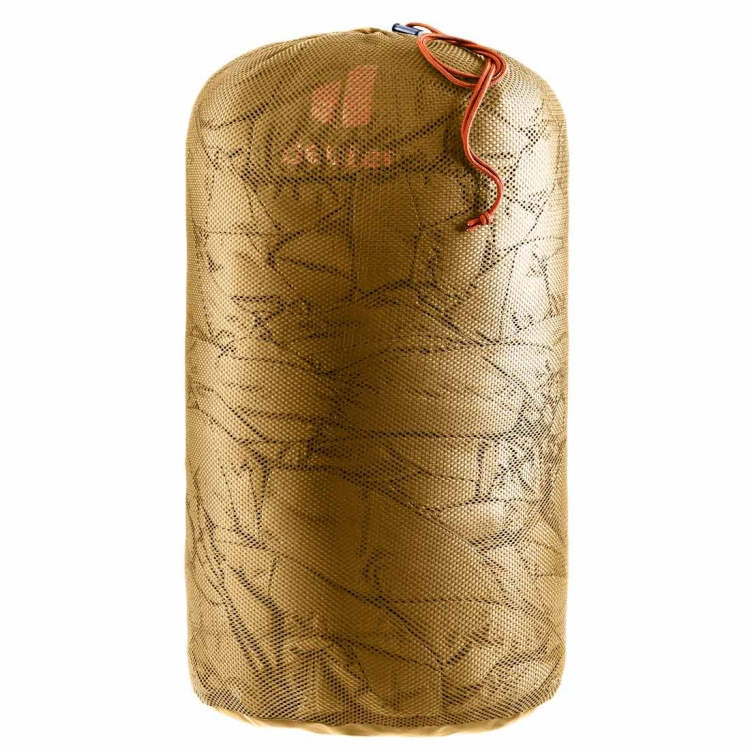 Śpiwór dla wysokich Deuter Exosphere -11° LONG - Lewy Almond-Paprika
