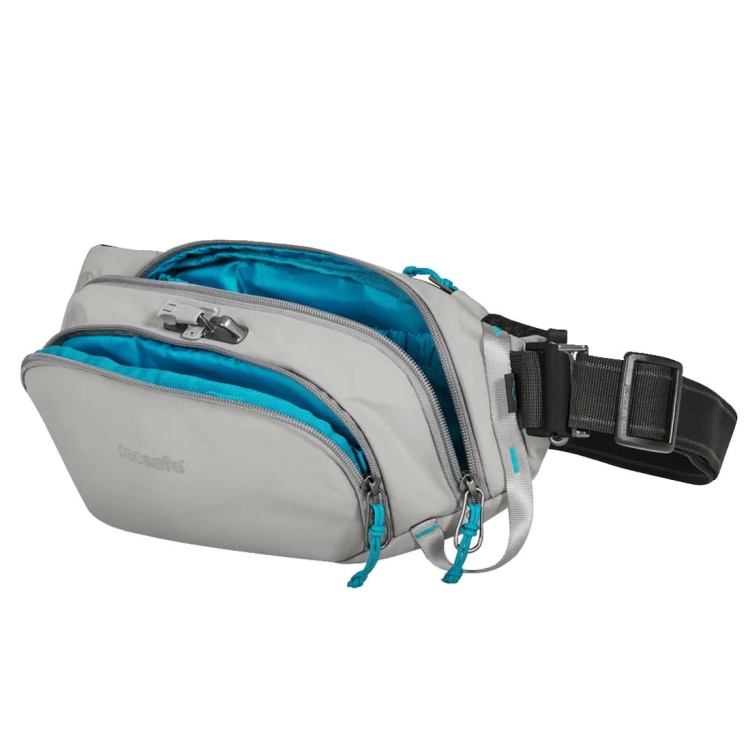Biodrówka antykradzieżowa Pacsafe ECO Waist Pack - Gravity Gray