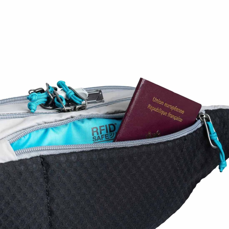Biodrówka antykradzieżowa Pacsafe ECO Waist Pack - Gravity Gray