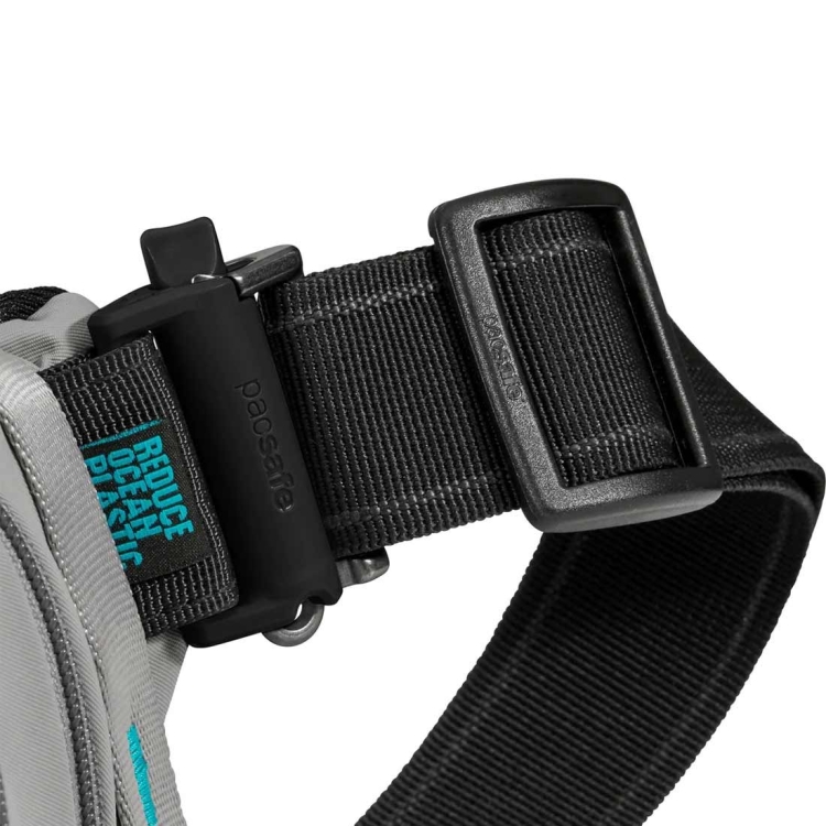 Biodrówka antykradzieżowa Pacsafe ECO Waist Pack - Gravity Gray