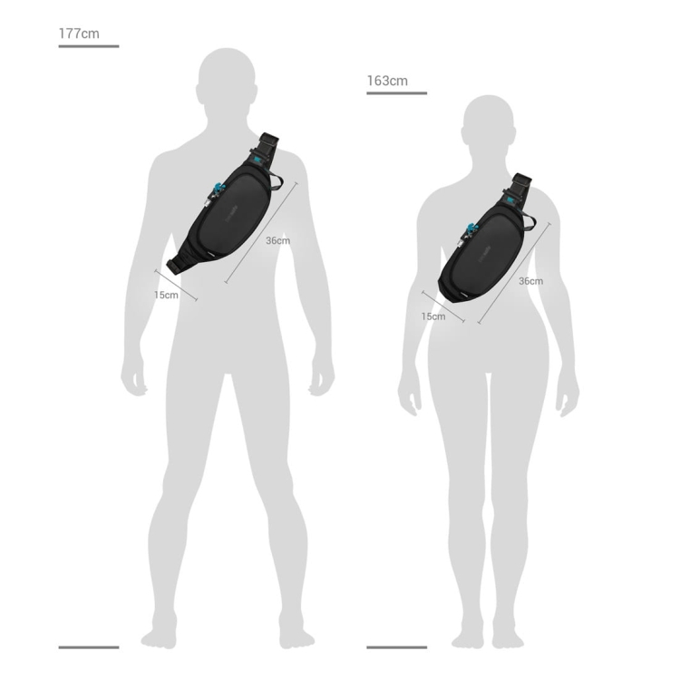 Biodrówka antykradzieżowa Pacsafe ECO Waist Pack - Canyon