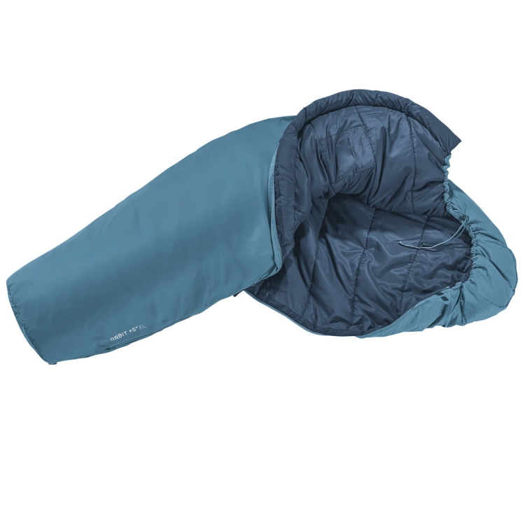 Letni śpiwór dla wysokich Deuter Orbit +5° LONG - Lewy Atlantic-Ink