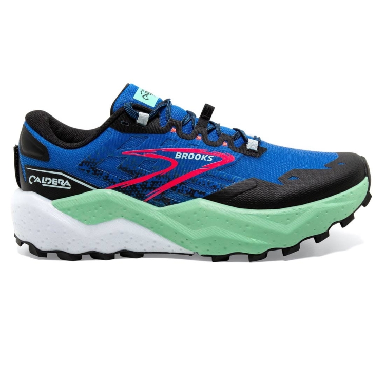 Męskie buty do biegania Brooks Caldera 7 - Victoria Blue/Black/Spring Bud