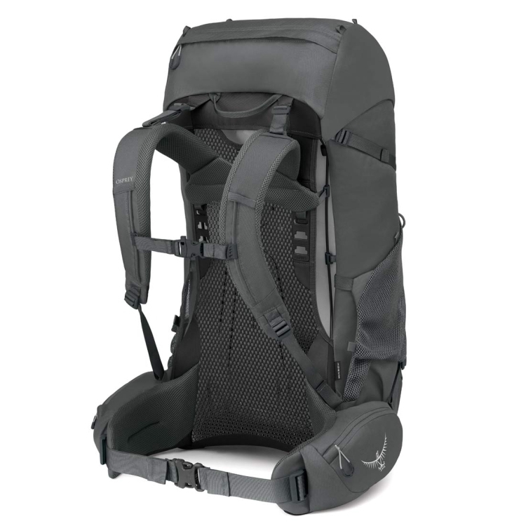 Męski plecak trekkingowy Osprey Rook 65 - Dark Charcoal/Silver Lining