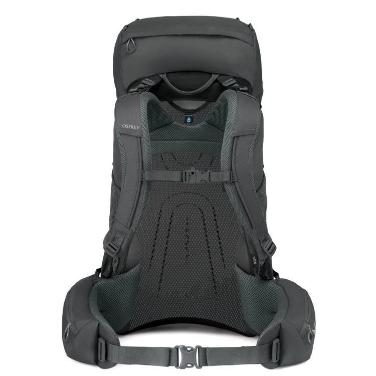 Męski plecak trekkingowy Osprey Rook 65 - Dark Charcoal/Silver Lining