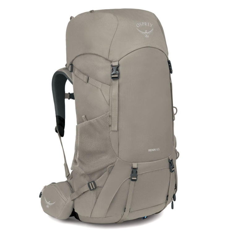 Damski plecak trekkingowy Osprey Renn 65 - Pediment Grey/Linen Tan