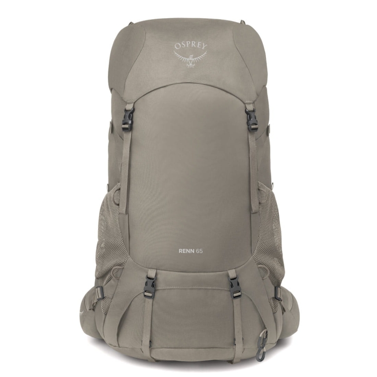 Damski plecak trekkingowy Osprey Renn 65 - Pediment Grey/Linen Tan