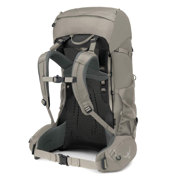 Damski plecak trekkingowy Osprey Renn 65 - Pediment Grey/Linen Tan