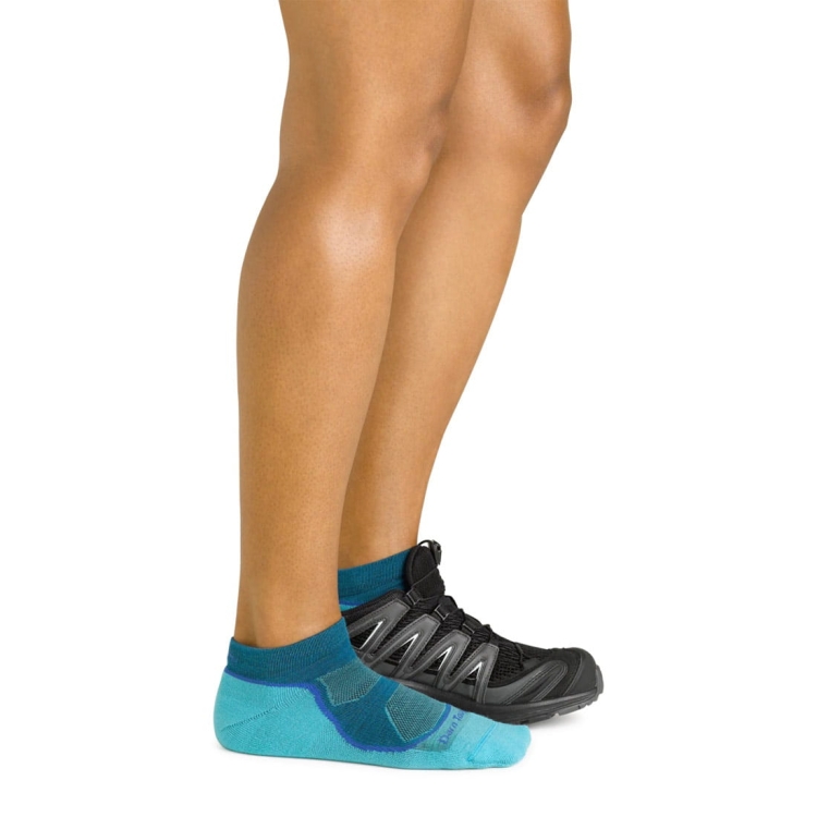 Damskie skarpety trekkingowe Darn Tough Women's Light Hiker No Show Lightweight Hiking Sock - Cascade