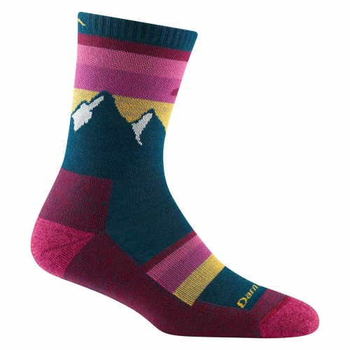 Damskie skarpety trekkingowe Darn Tough Women's Sunset Ledge Micro Crew Lightweight Hiking Sock - Dark Teal