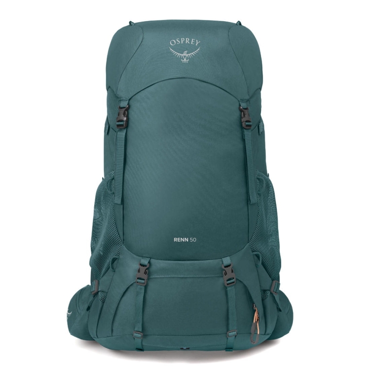 Damski plecak dwukomorowy Osprey Renn 50 - Cascade Blue/Melon Orange