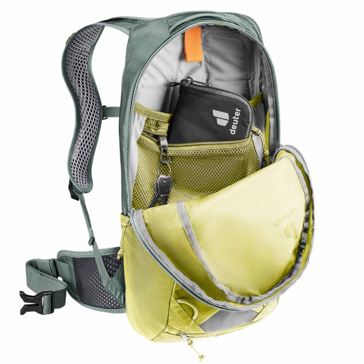 Lekki plecak rowerowy Deuter Race 8 - Sprout-Ivy