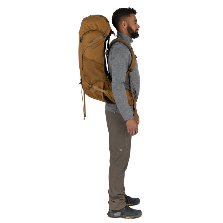 Męski plecak turystyczny Osprey Rook 50 - Histosol Brown/Rhino Grey