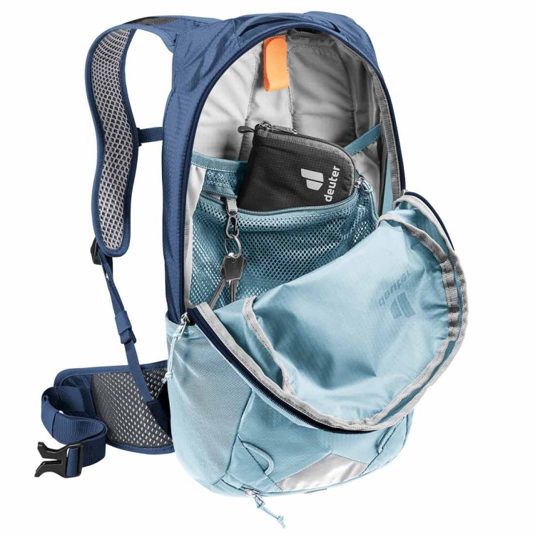 Lekki plecak rowerowy Deuter Race 12 - Lake-Ink