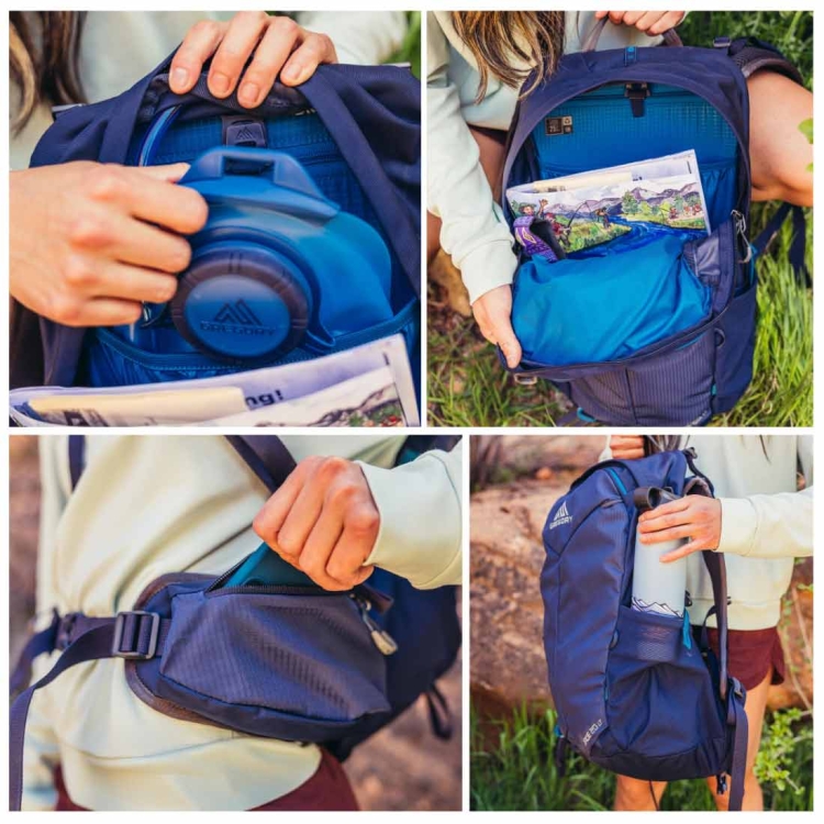 Damski plecak turystyczny Gregory Jade LT 20 – Ruby Red