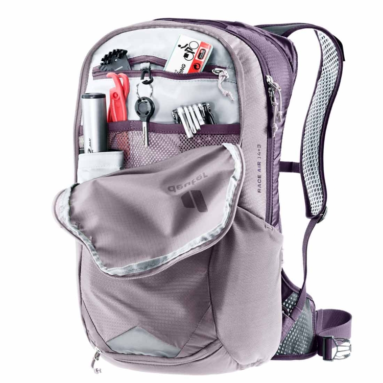 Lekki plecak rowerowy Deuter Race Air 14+3 - Lavender-Purple