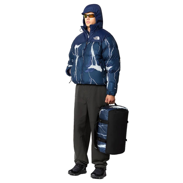 Torba turystyczna The North Face Base Camp Duffel XS - Summit Navy TNF Lightening Print-TNF Black