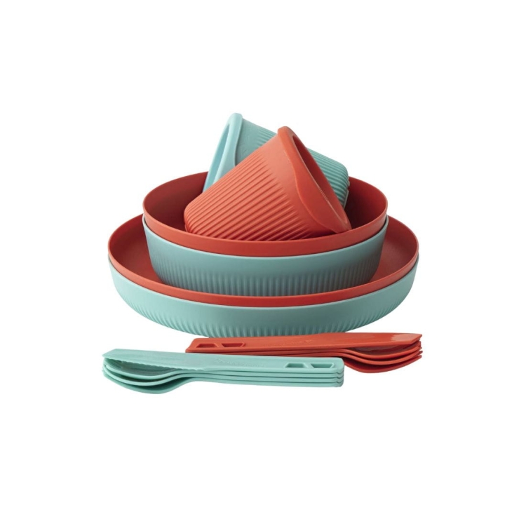Zestaw naczyń Sea To Summit Passage Dinnerware Set 14P – Orange/Blue