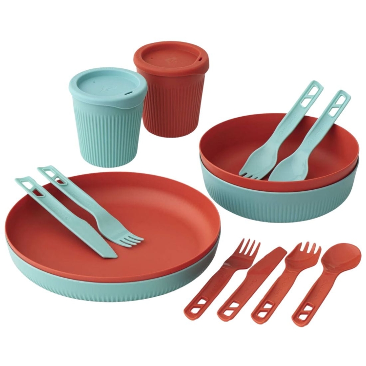 Zestaw naczyń Sea To Summit Passage Dinnerware Set 14P – Orange/Blue