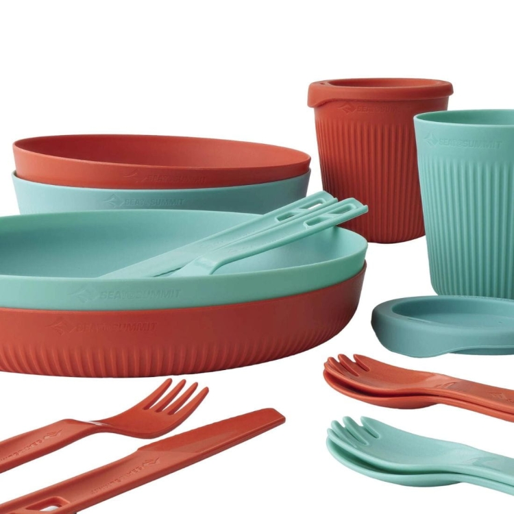 Zestaw naczyń Sea To Summit Passage Dinnerware Set 14P – Orange/Blue