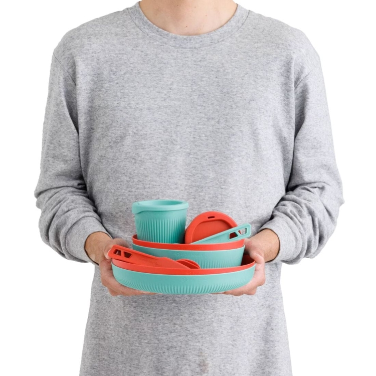 Zestaw naczyń Sea To Summit Passage Dinnerware Set 14P – Orange/Blue