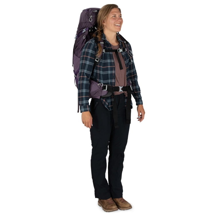 Damski plecak turystyczny Osprey Aura AG 50 WXS/S - Enchantment Purple
