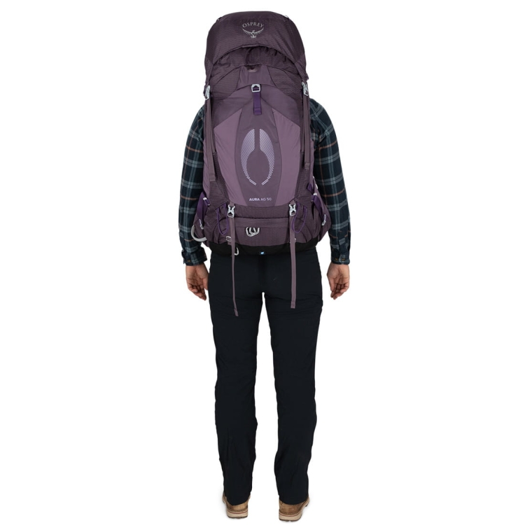 Damski plecak turystyczny Osprey Aura AG 50 WXS/S - Enchantment Purple